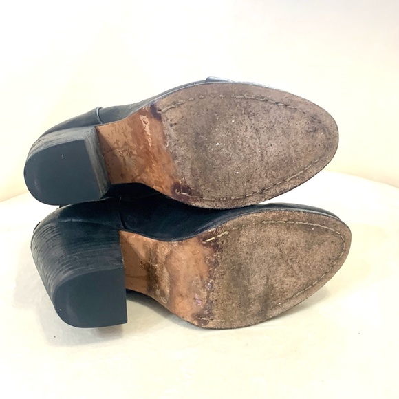 RAG & BONE Like NEW!! Classic Newbury Leather Bootie Shiny Black - Picture 11 of 12